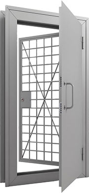 Металлическая дверь в комнату хранения наркотиков (КХН). ГОСТ Р 51072-2005